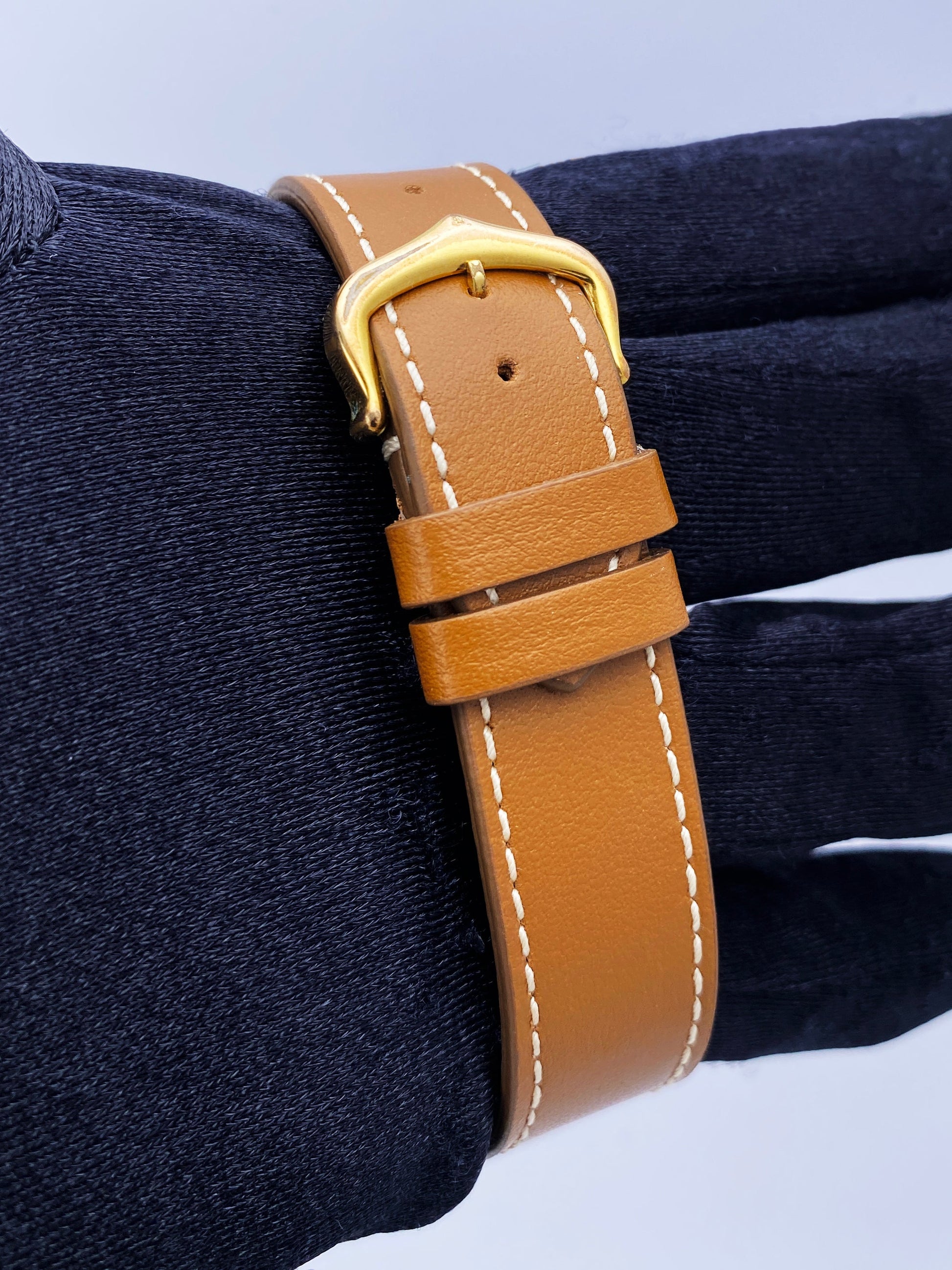Cartier Tank Mecanique 9606 18K Yellow Gold Ladies Watch - Virtual