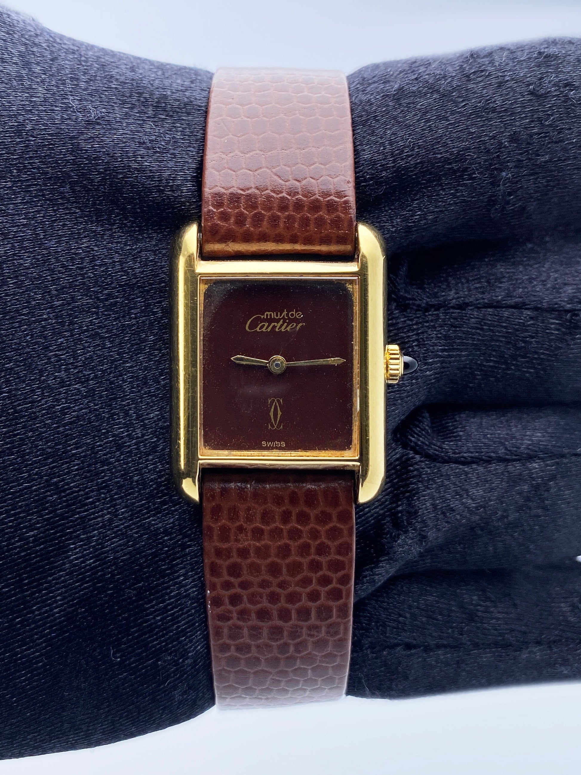 Cartier Tank Must 18K Yellow Gold Ladies Watch