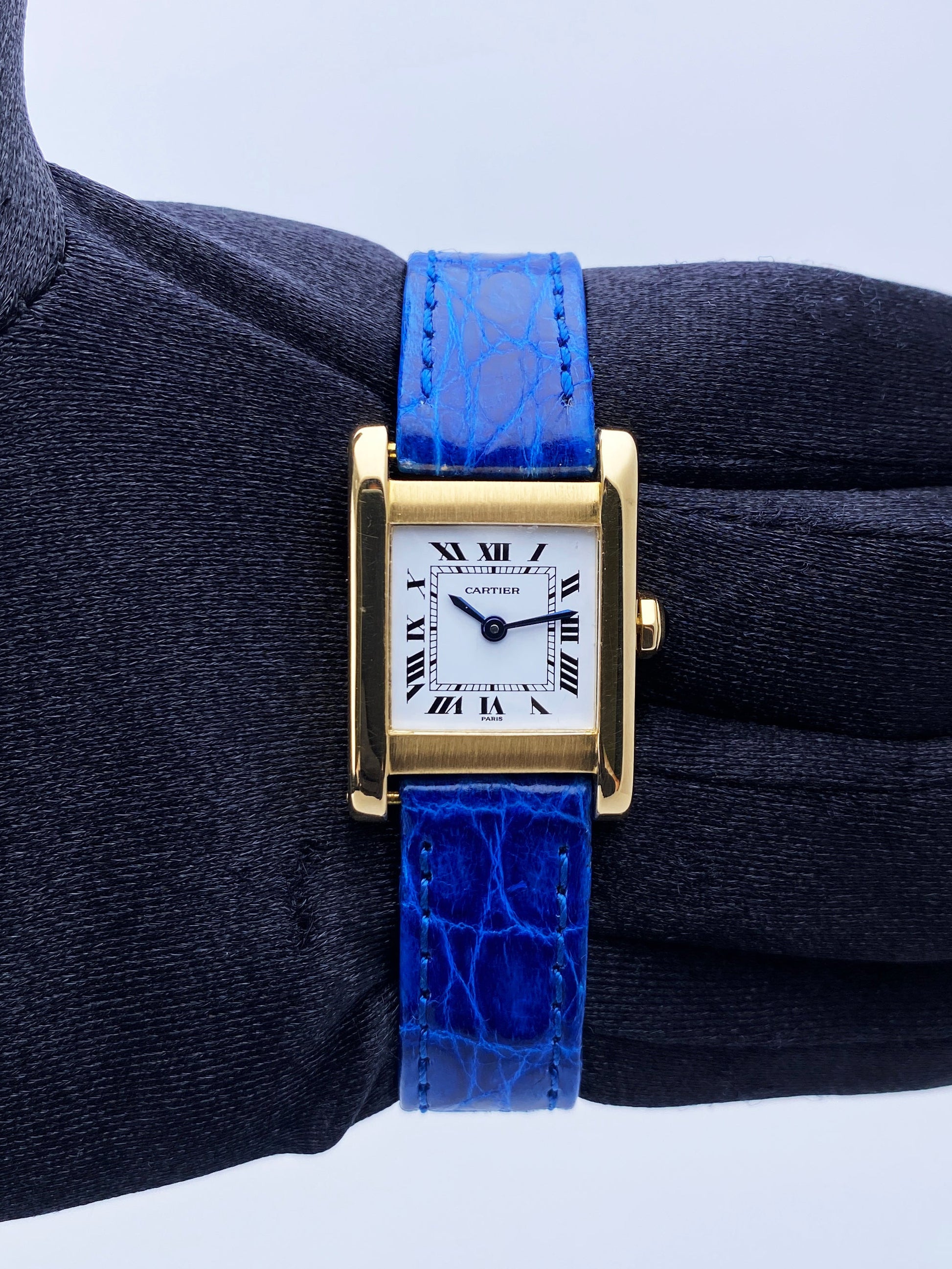 Cartier Tank Paris 18K Yellow Gold Ladies Watch