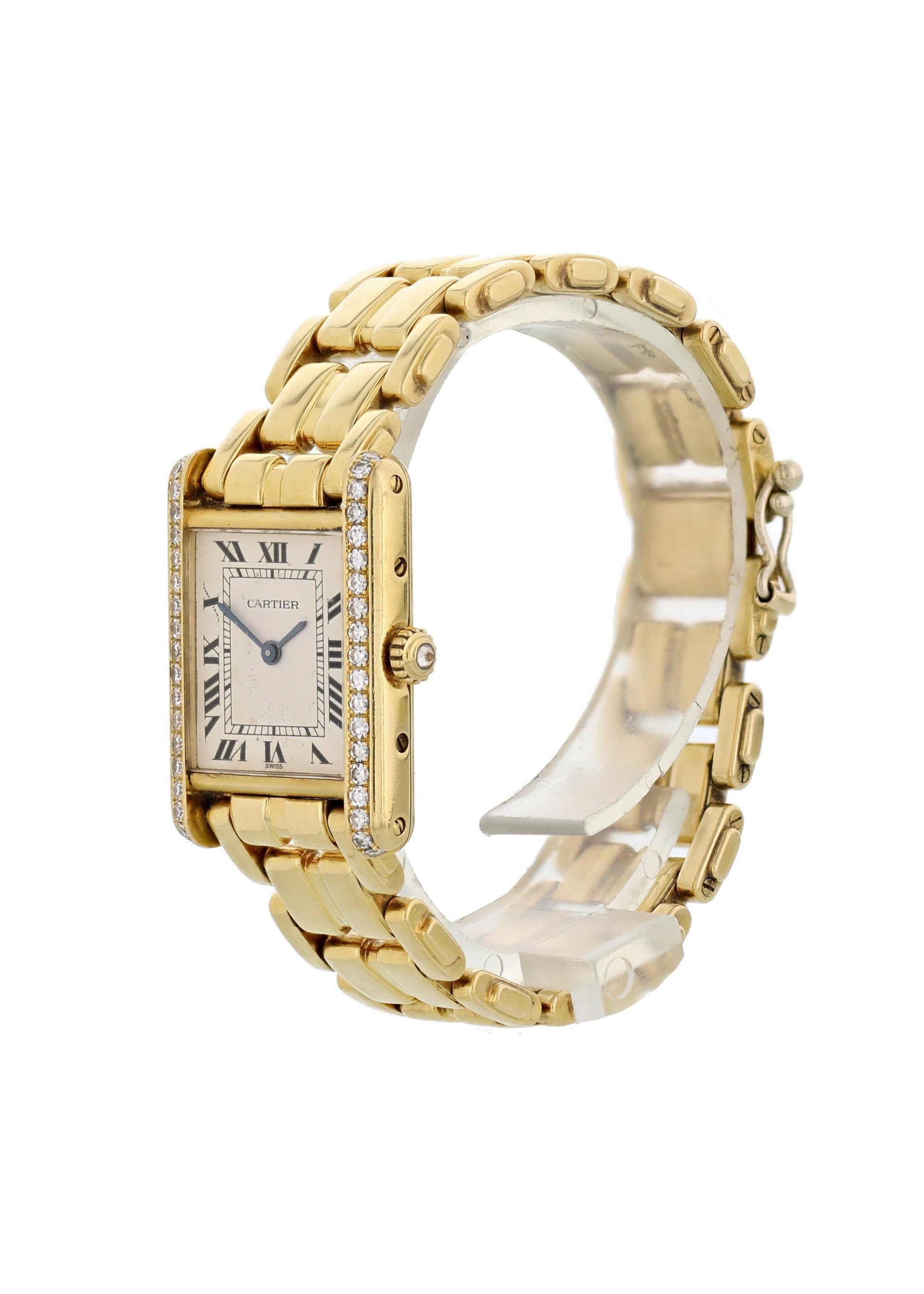 Cartier Tank Paris 18k Yellow Gold Ladies Watch - Wristwatch