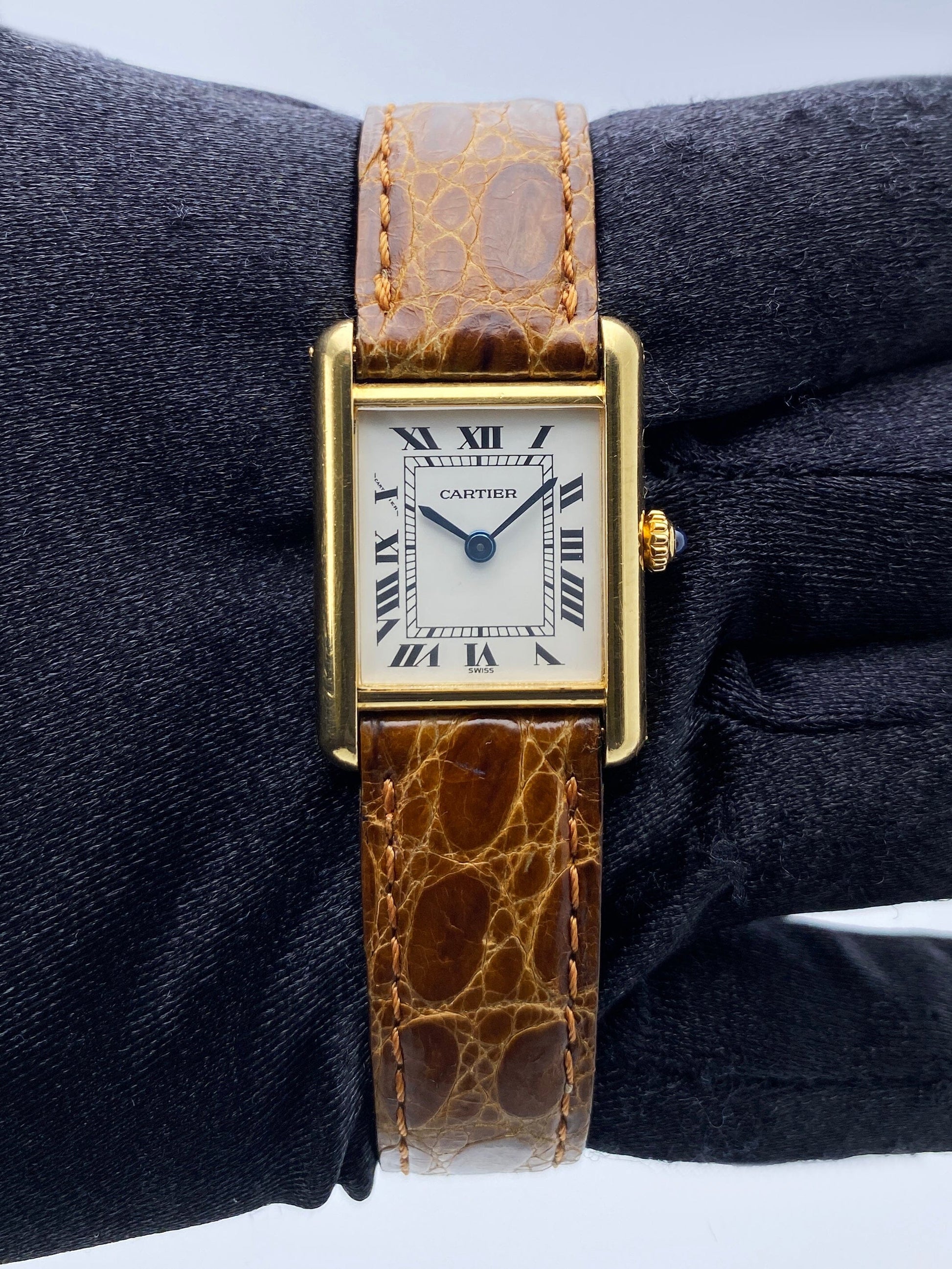 Cartier Tank Paris 18K Yellow Gold Ladies Watch - Wristwatch