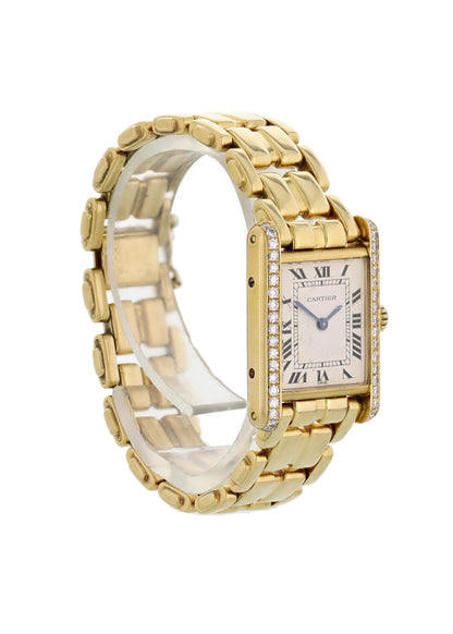 Cartier Tank Paris 18k Yellow Gold Ladies Watch - Wristwatch