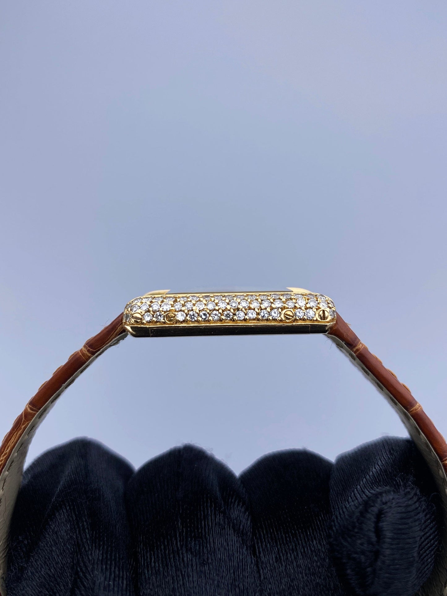 Cartier Tank Paris Diamond 18K Yellow Gold Ladies Watch