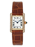 Cartier Tank Paris Diamond 18K Yellow Gold Ladies Watch