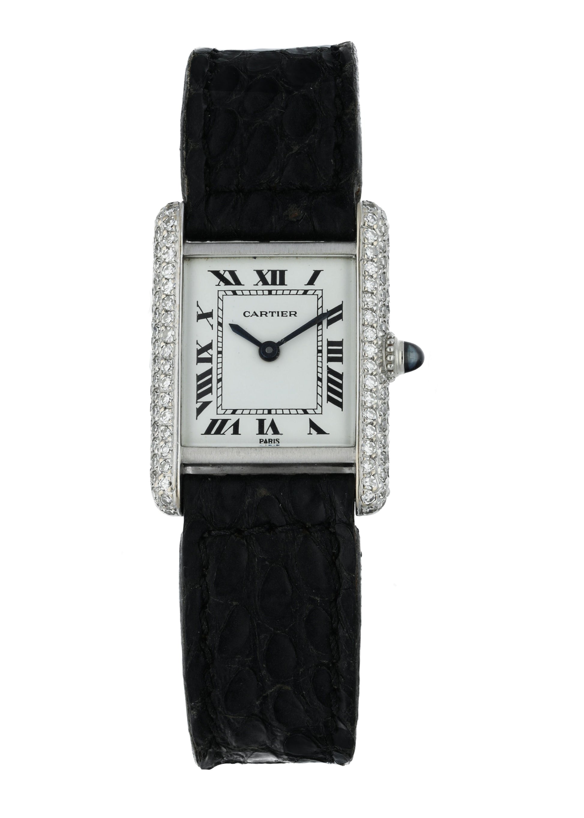 Cartier Tank Paris Diamond Case Ladies Watch - Wristwatch