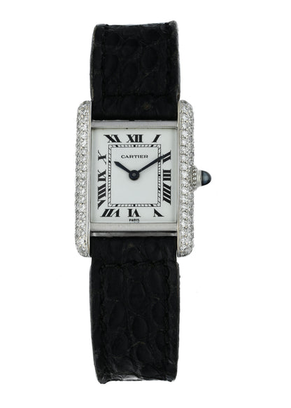Cartier Tank Paris Diamond Case Ladies Watch - Wristwatch