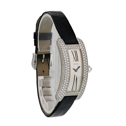 Cartier Tank S Americaine 2625 White Gold Diamond Ladies Watch - Virtual