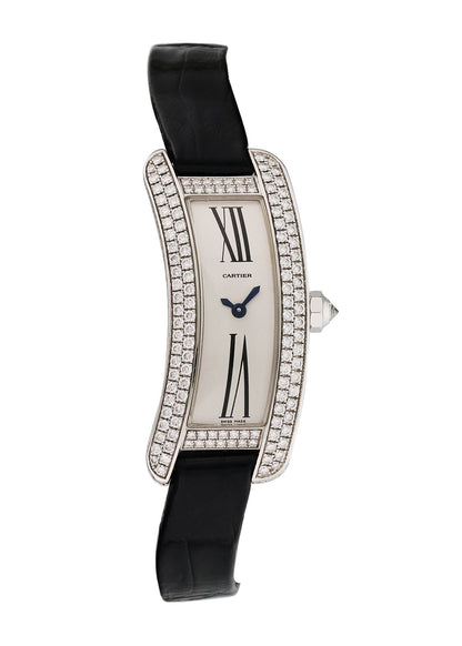 Cartier Tank S Americaine 2625 White Gold Diamond Ladies Watch - Virtual