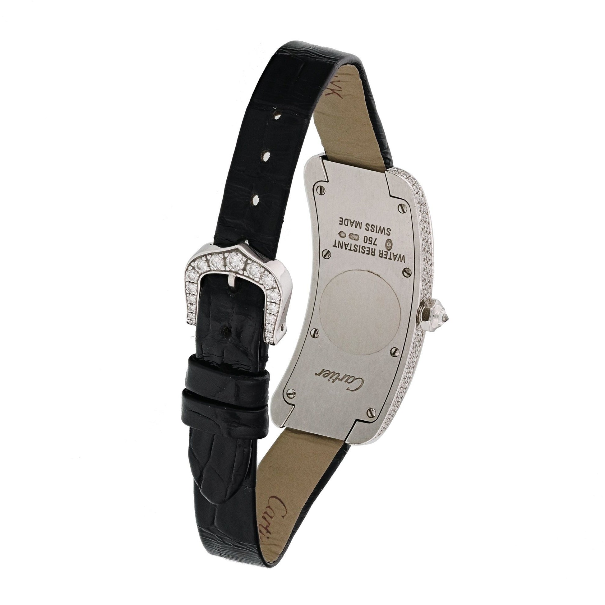 Cartier Tank S Americaine 2625 White Gold Diamond Ladies Watch - Virtual