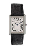 Cartier Tank Solo 3169 Stainless Steel Watch Box And Papers - Wristwatch