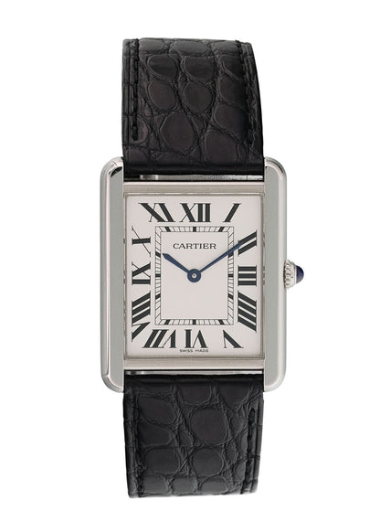 Cartier Tank Solo 3169 Stainless Steel Watch Box And Papers - Wristwatch