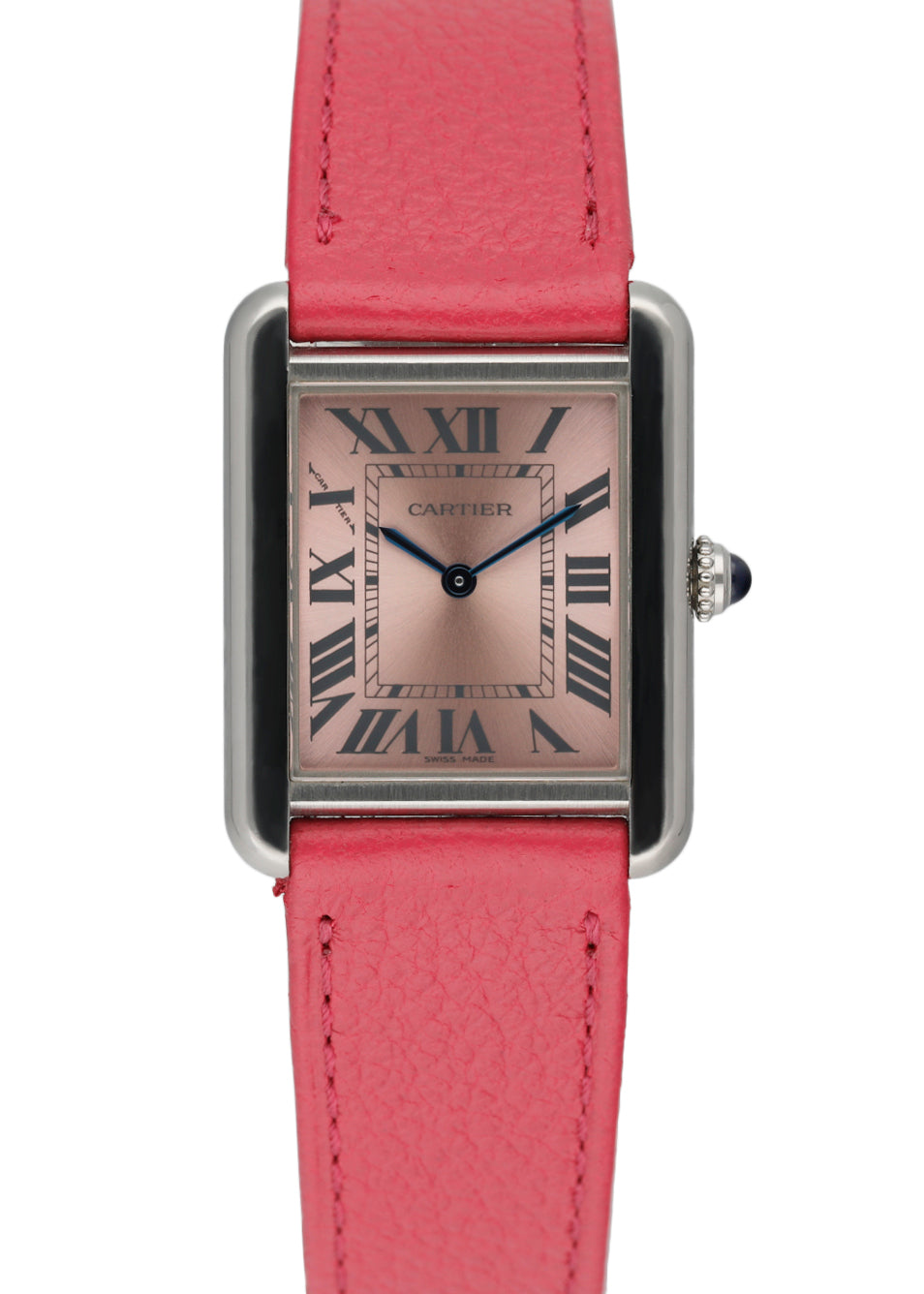 Cartier Tank Solo 3170 Pink Dial Ladies Watch