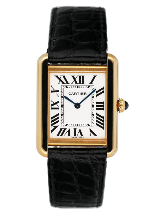 Cartier Tank Solo W1018755 18K Yellow Gold Ladies Watch - Watches