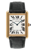 Cartier Tank Solo W1018855 Large Size 18K Yellow Gold Ladies Watch - Watches