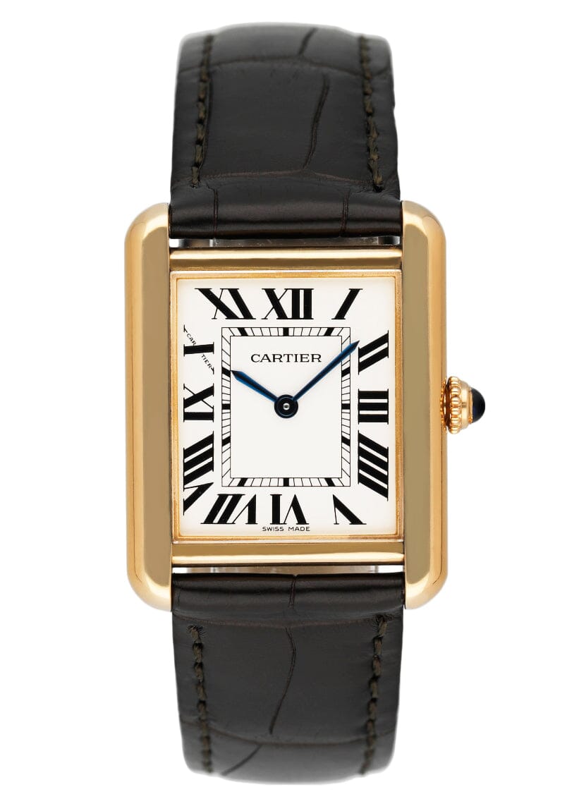 Cartier Tank Solo W5200002 18K Yellow Gold Ladies Watch - Wristwatch