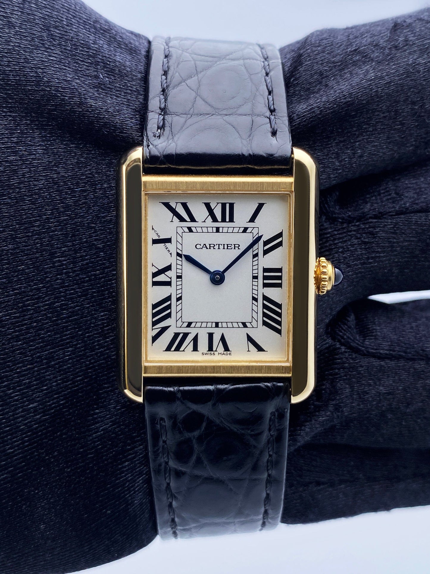 Cartier Tank Solo W5200002 18K Yellow Gold Ladies Watch Box Papers - Watches