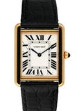 Cartier Tank Solo W5200004 18K Yellow Gold Mens Watch Box Papers - Virtual