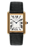 Cartier Tank Solo W5200004 Large Size 18K Yellow Gold Mens Watch Box Papers - Virtual