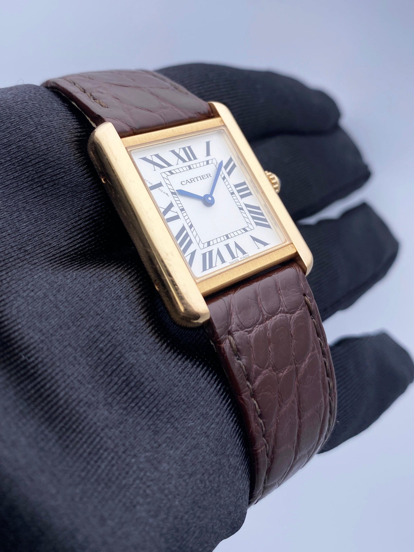 Cartier Tank Solo W5200024 18K Rose Gold Watch Box Papers