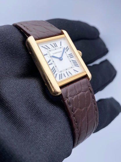 Cartier Tank Solo W5200024 18K Rose Gold Watch Box Papers