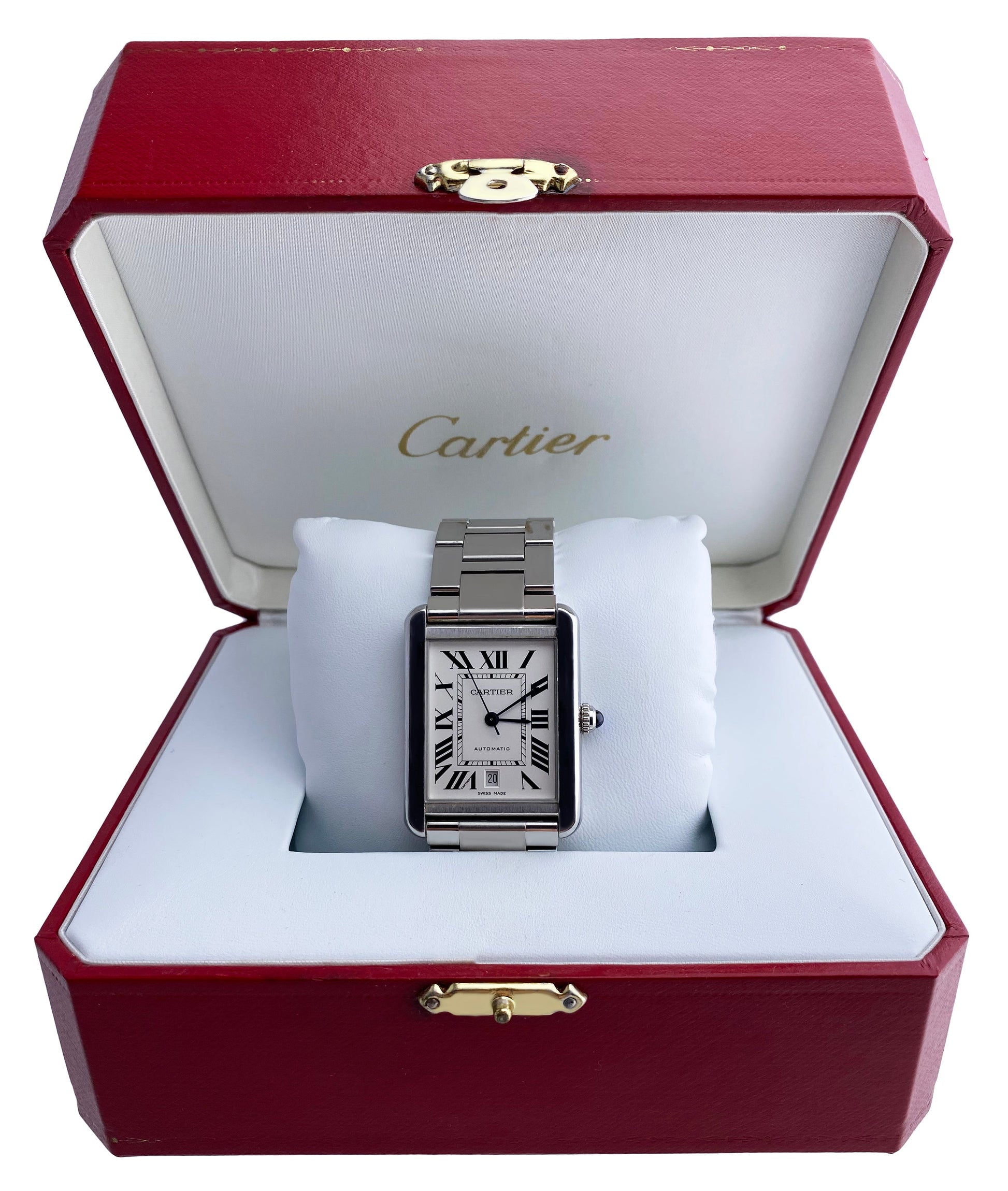 Cartier Tank Solo XL 3800 Mens Watch with Box & Papers - Wristwatch