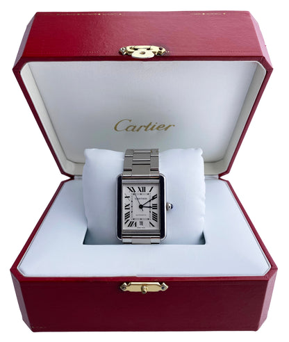 Cartier Tank Solo XL 3800 Mens Watch with Box & Papers - Wristwatch