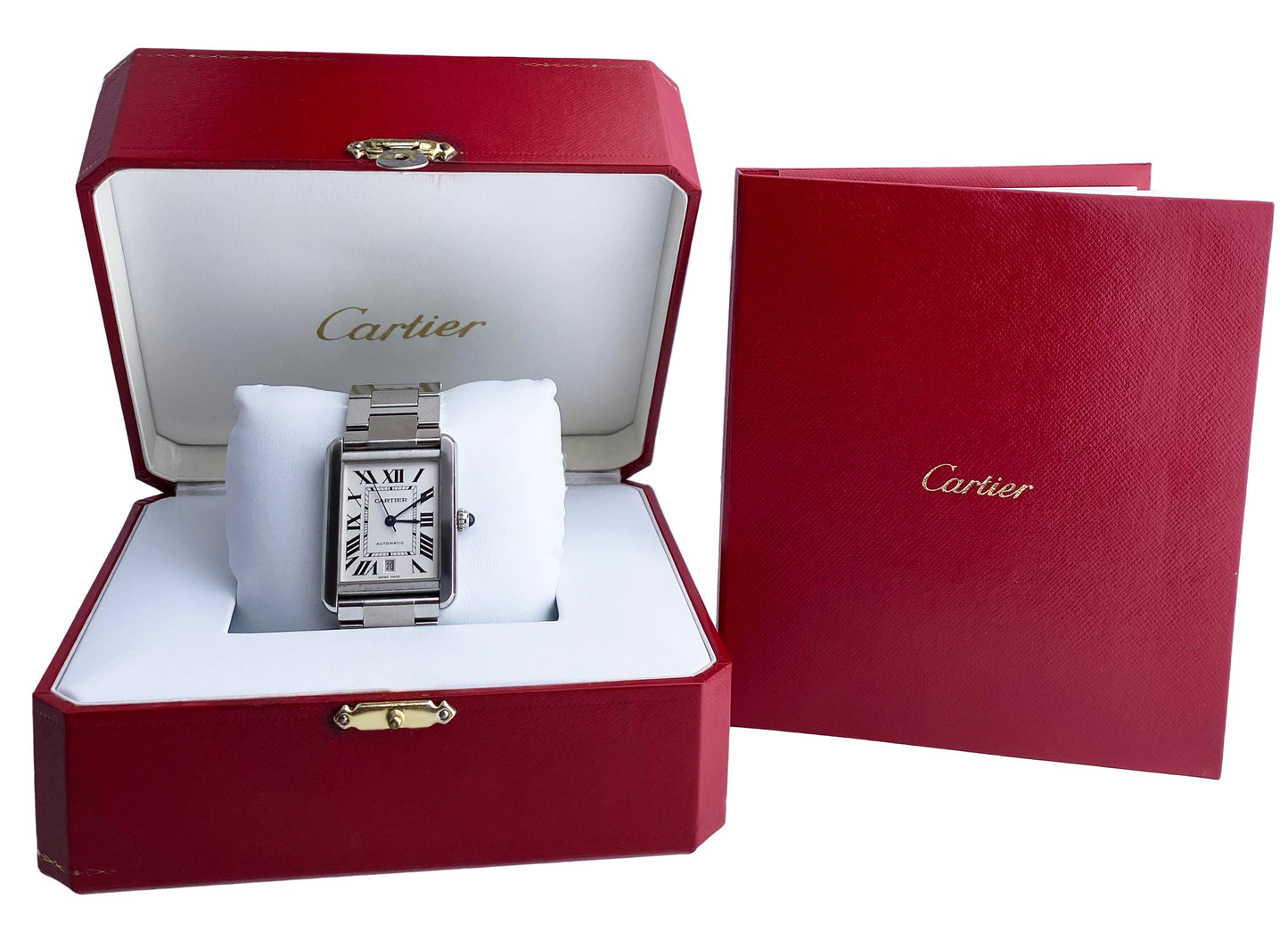 Cartier Tank Solo XL 3800 Mens Watch with Box & Papers - Wristwatch