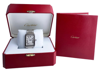 Cartier Tank Solo XL 3800 Mens Watch with Box & Papers - Wristwatch