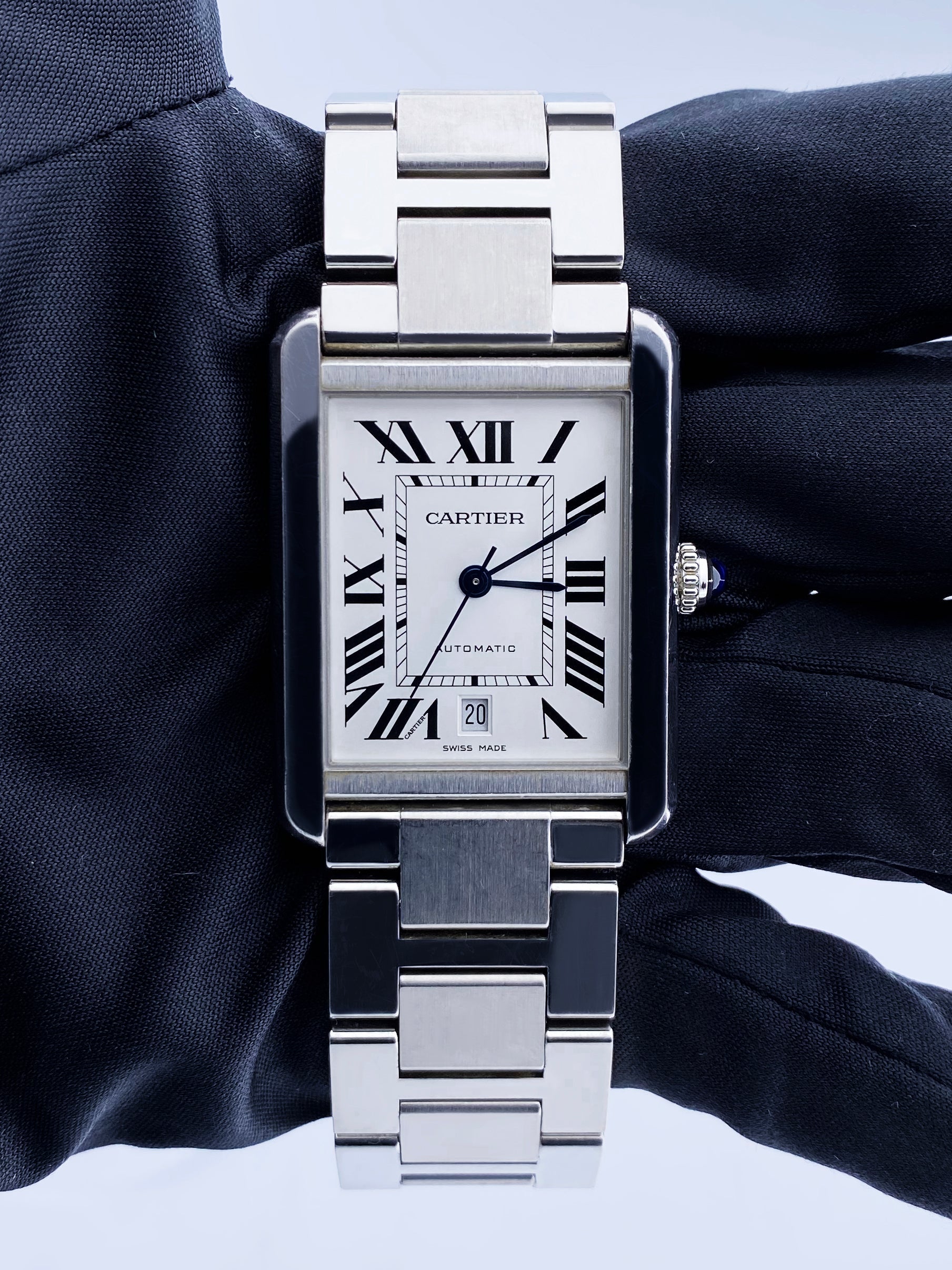 Cartier Tank Solo XL 3800 Mens Watch with Box & Papers - Wristwatch