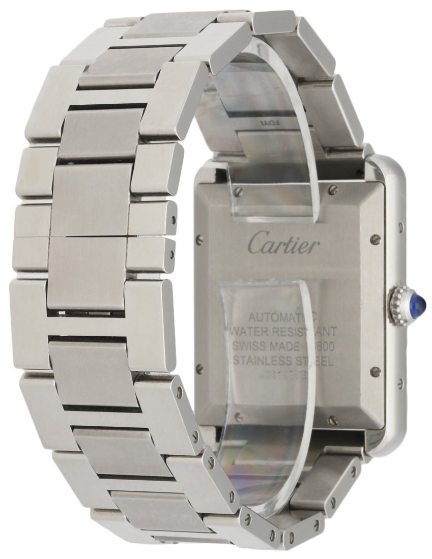Cartier Tank Solo XL Silver Dial Automatic Steel W5200028 Men's Watch