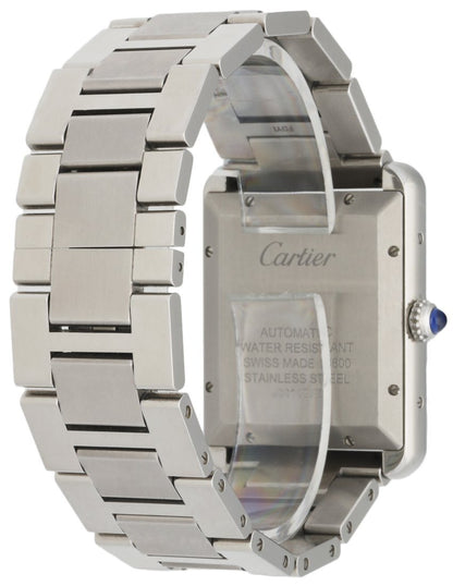 Cartier Tank Solo XL Silver Dial Automatic Steel W5200028 Men's Watch
