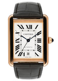 Cartier Tank Solo XL W5200026 18K Rose Gold Mens Watch