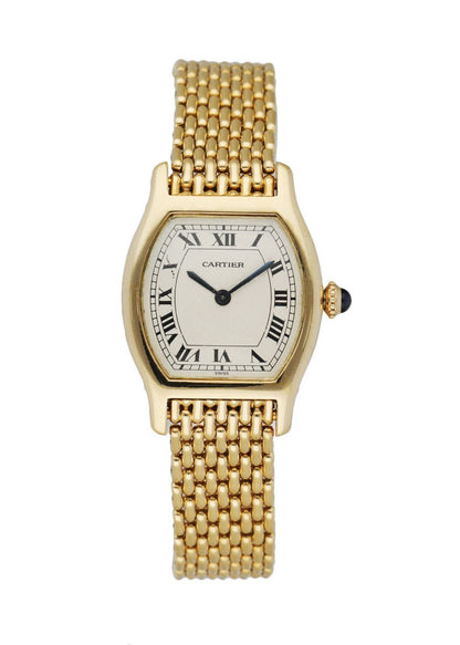 Cartier Tortue Paris 18k Yellow Gold Ladies Watch - Wristwatch