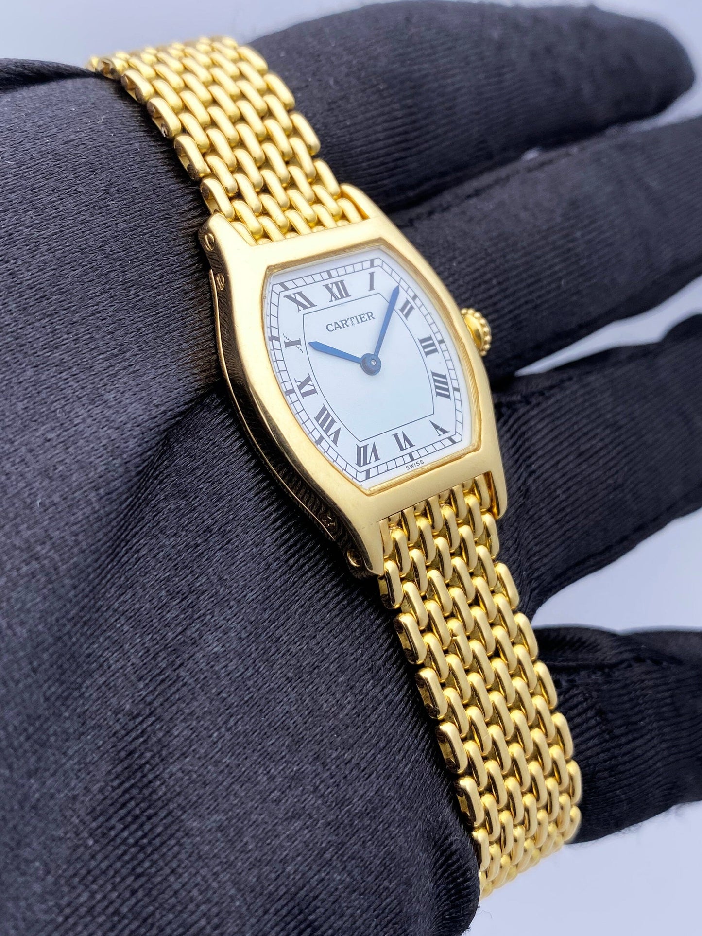 Cartier Tortue Paris 18K Yellow Gold Ladies Watch - Watches