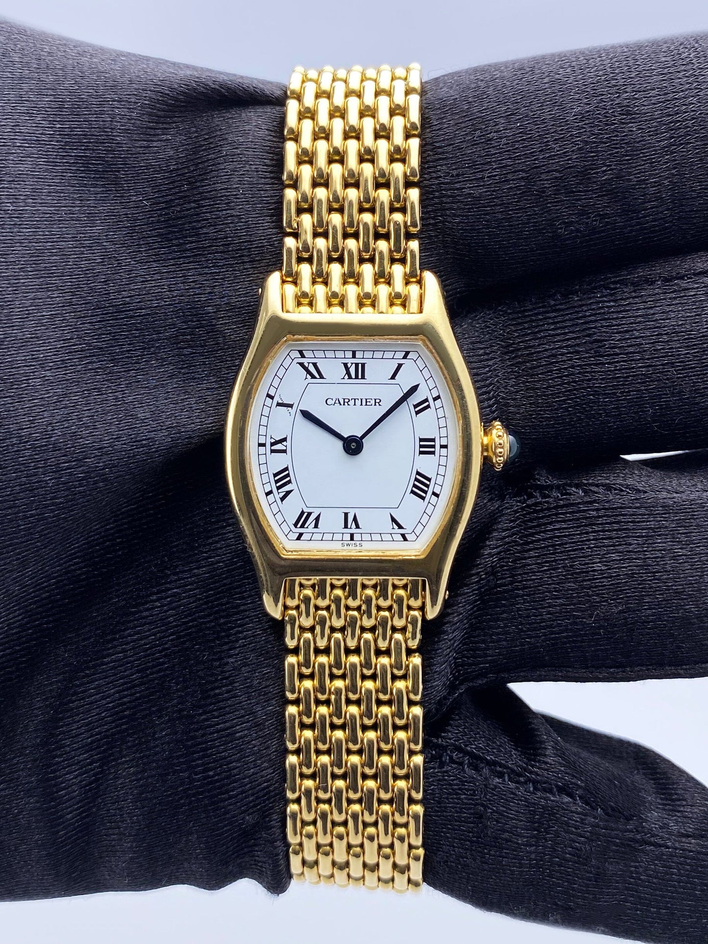 Cartier Tortue Paris 18K Yellow Gold Ladies Watch - Watches