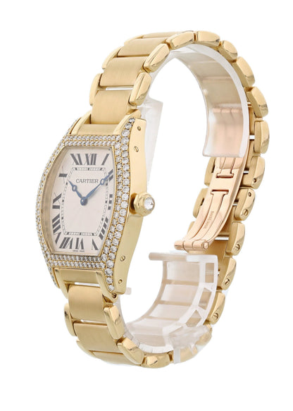 Cartier Tortue Paris 2496 18k Rose Gold Ladies Diamond Watch - Virtual