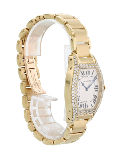 Cartier Tortue Paris 2496 18k Rose Gold Ladies Diamond Watch - Virtual