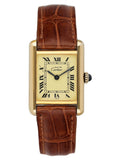 Cartier Vermeil Tank Must 925 18K Yellow Gold Ladies Watch - Wristwatch