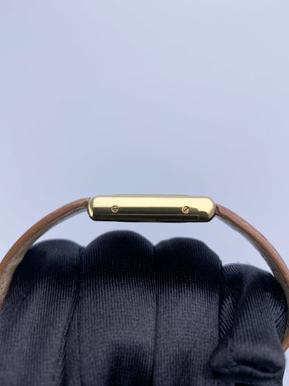 Cartier Vermeil Tank Must 925 18K Yellow Gold Ladies Watch - Wristwatch