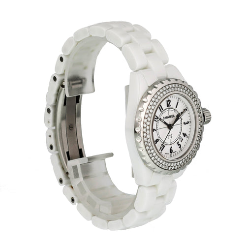 Chanel J12 Diamond Bezel H0969 Ceramic Ladies Watch