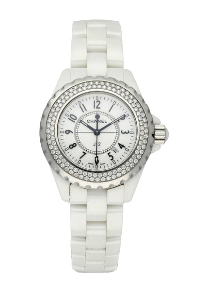 Chanel J12 Diamond Bezel H0969 Ceramic Ladies Watch