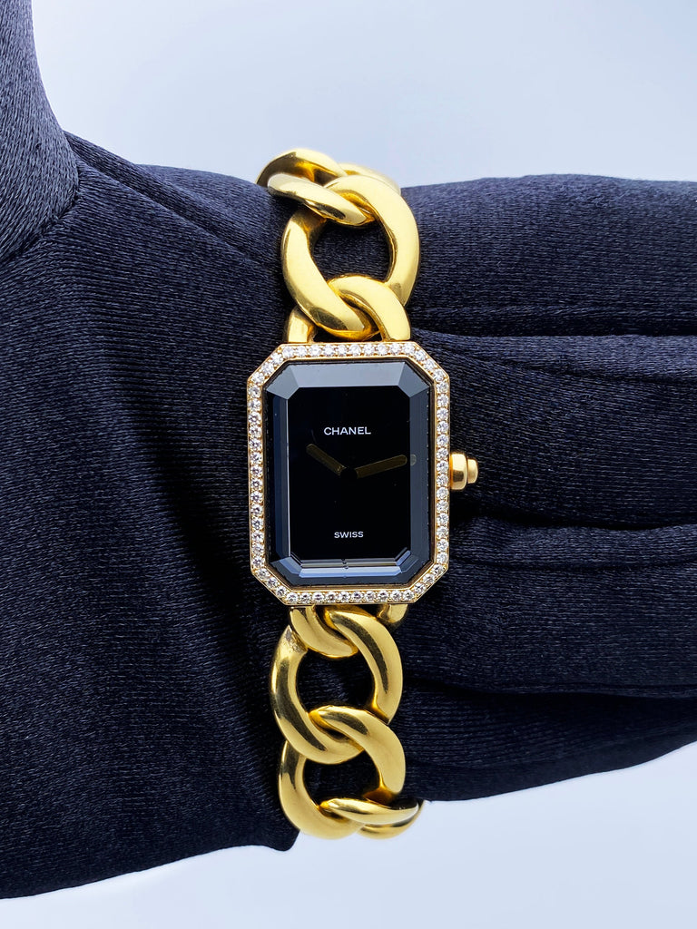 CHANEL Vintage 18K Yellow Gold Premiere Watch. Available in Size
