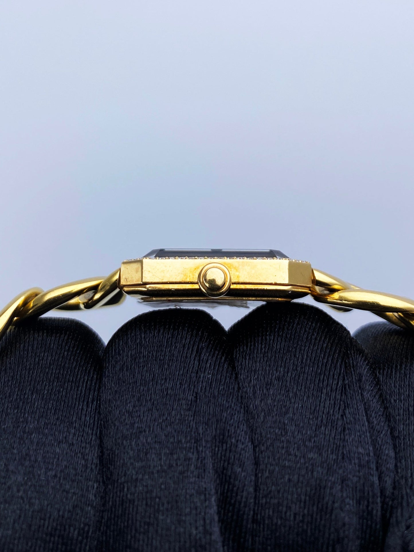 Chanel Paris 18K Yellow Gold & Diamond Bezel Onyx Dial Ladies Watch - Virtual