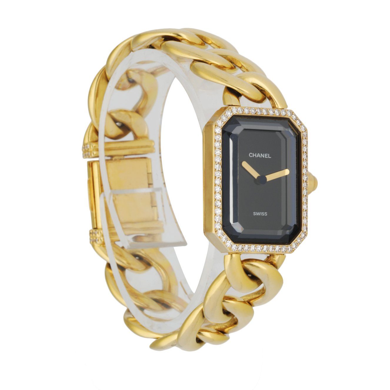 Chanel Paris 18K Yellow Gold & Diamond Bezel Onyx Dial – Phigora