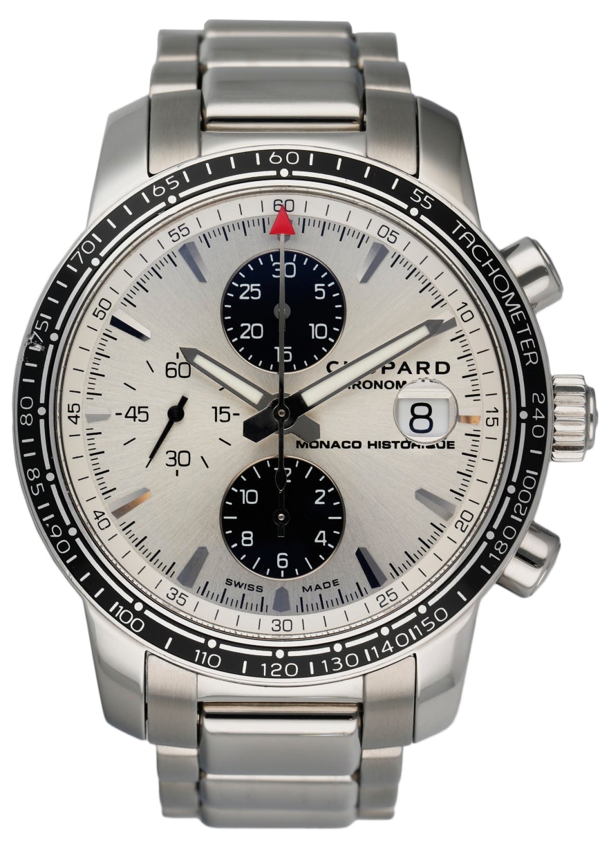 Chopard Grand Prix De Monaco Stainless Steel Silver Dial 8992 Mens Watch