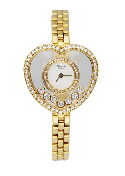 Chopard Happy Diamond Heart Shape 18K Yellow Gold Diamond Ladies