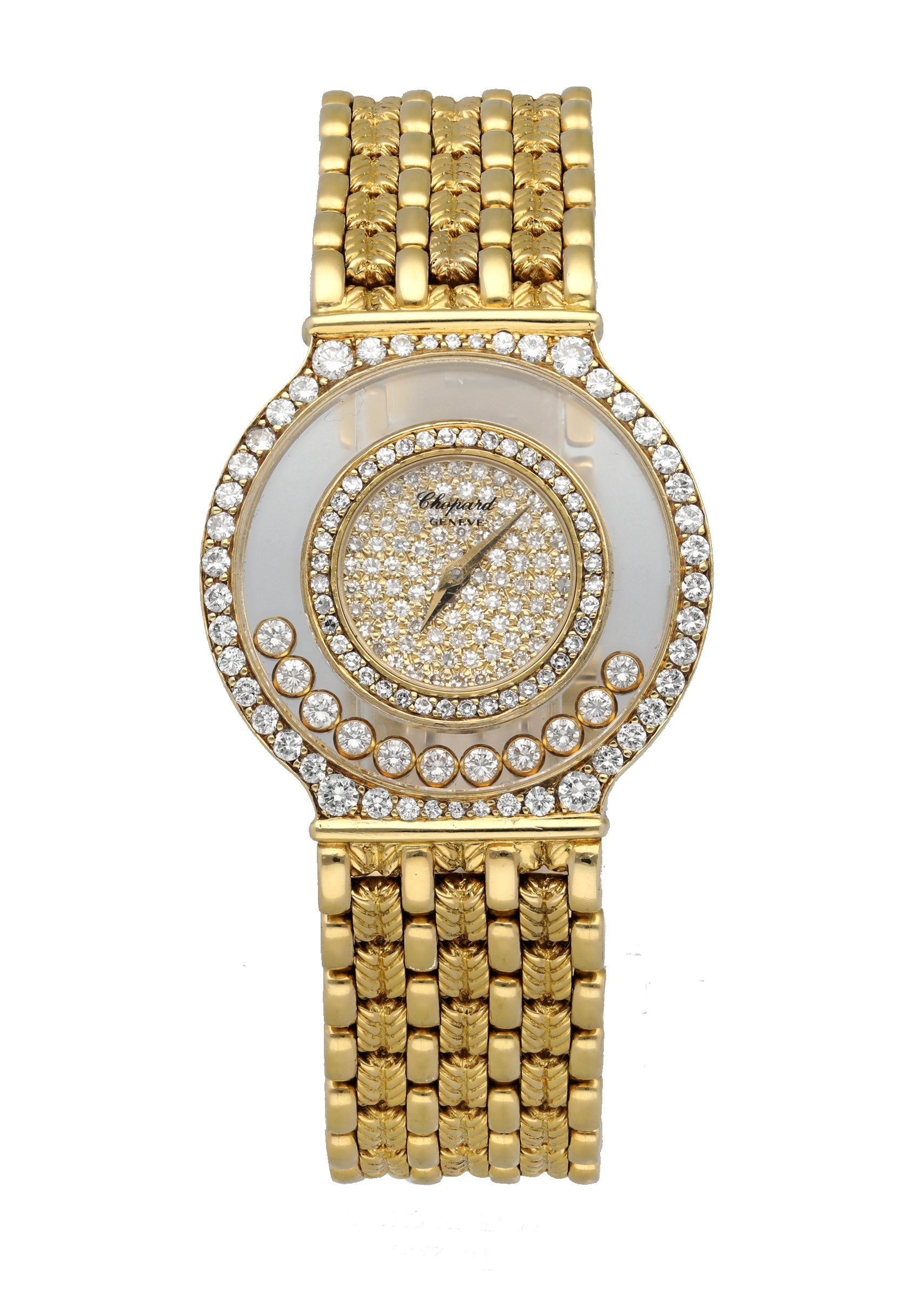 Chopard Happy Diamonds 21/2856 Diamond dial 18k Yellow Gold