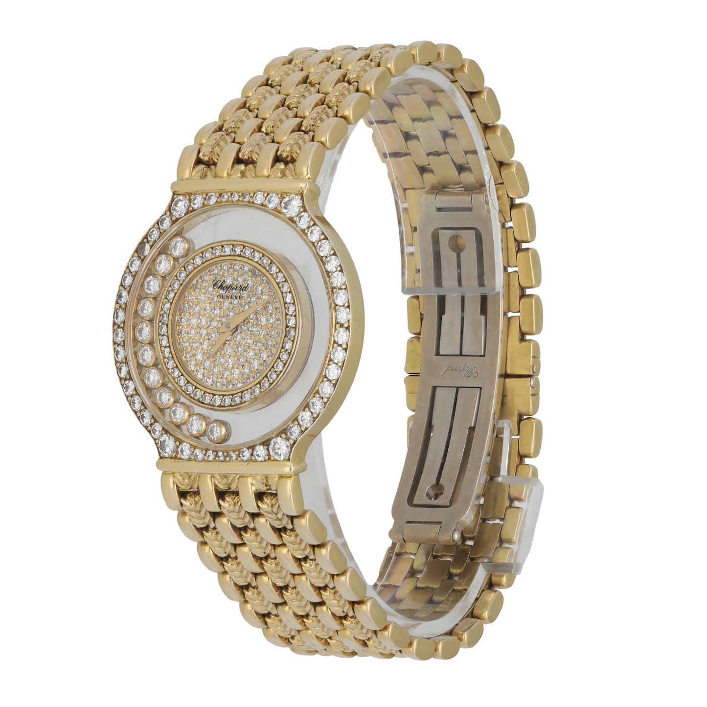 Chopard Happy Diamonds 21/2856 Diamond dial 18k Yellow Gold
