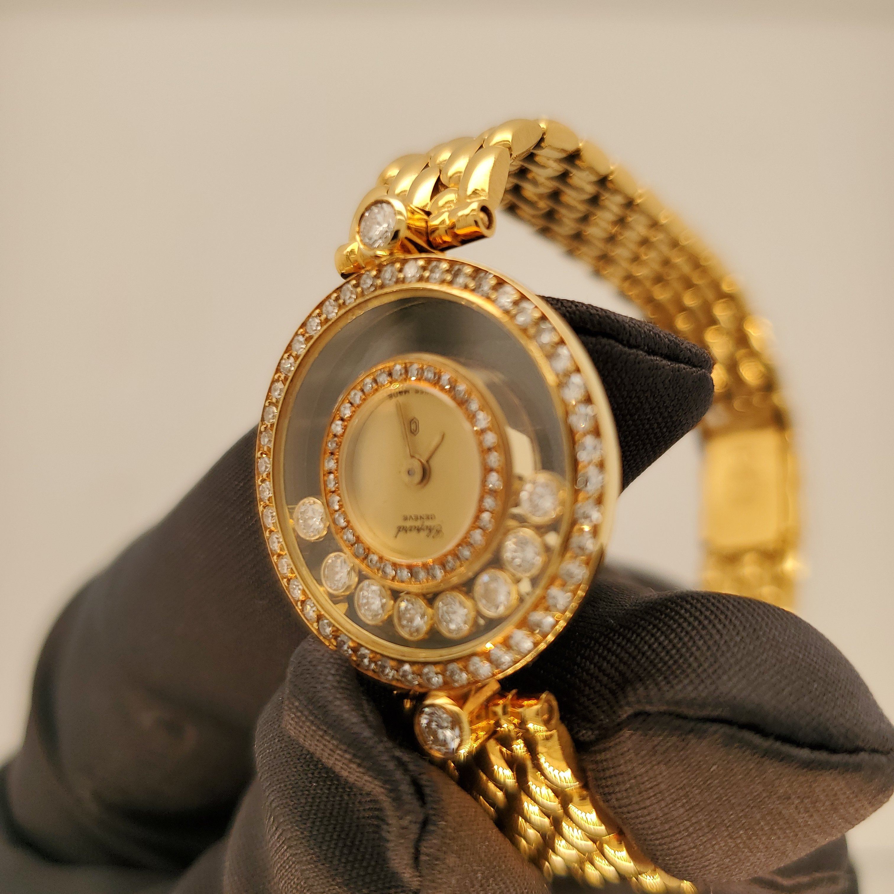 Chopard Happy diamonds 4054 18K Yellow Gold W/Diamond Bezel – Phigora