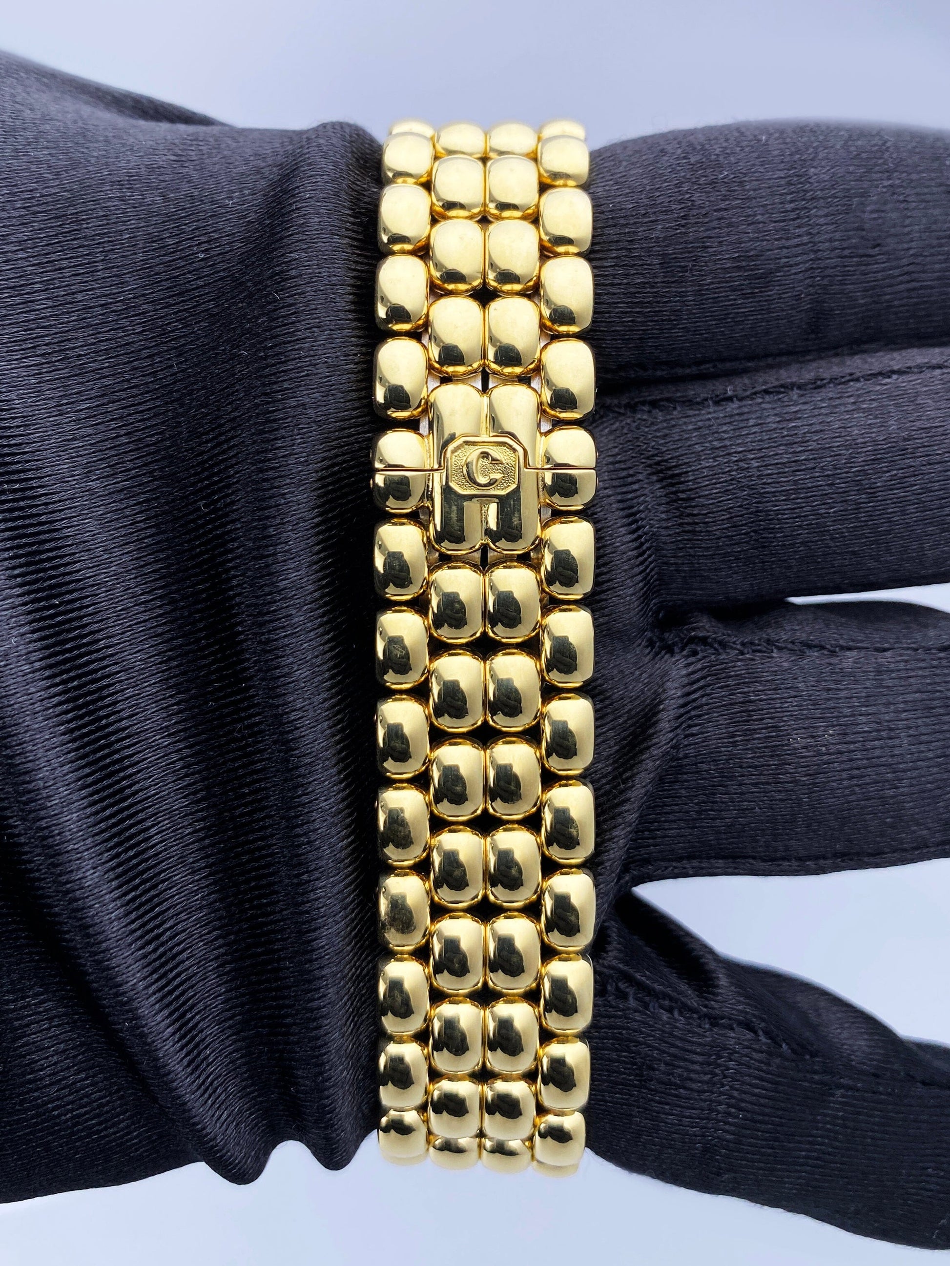 Chopard Happy Sport 27/6137-22 MOP 18K Yellow Gold Ladies Watch